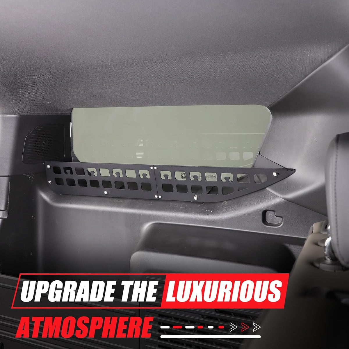for Hummer EV Accessories Trunk Side Rack Cargo Storage Modular Shelf for 2024 2025 2026 Hummer EV SUV Trunk Organizer Rear Side Window Left and Right Multifunctional Storage Basket Bag (2PCS)
