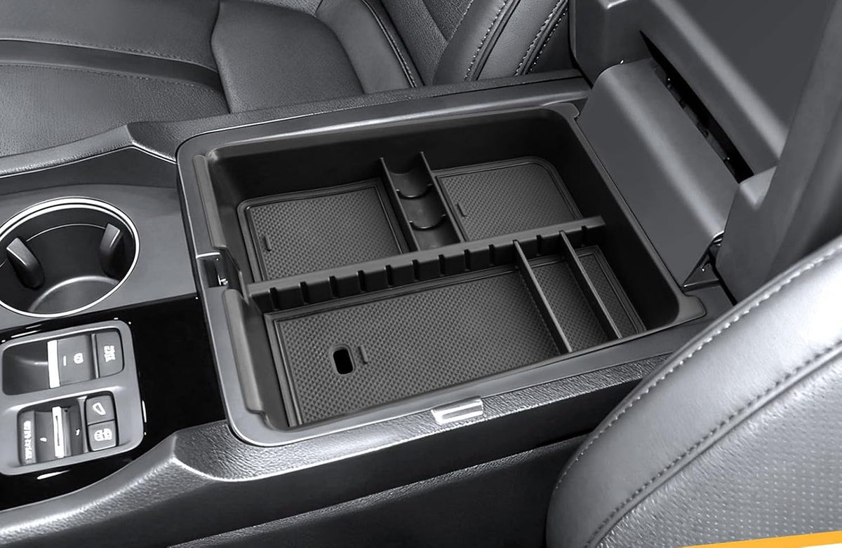 LFOTPP Center Console Organizer Tray for 2026 Honda Passport (RTL/TrailSport), ABS Armrest Storage Box Insert, Non-Slip Waterproof Car Accessories,Adjustable Design