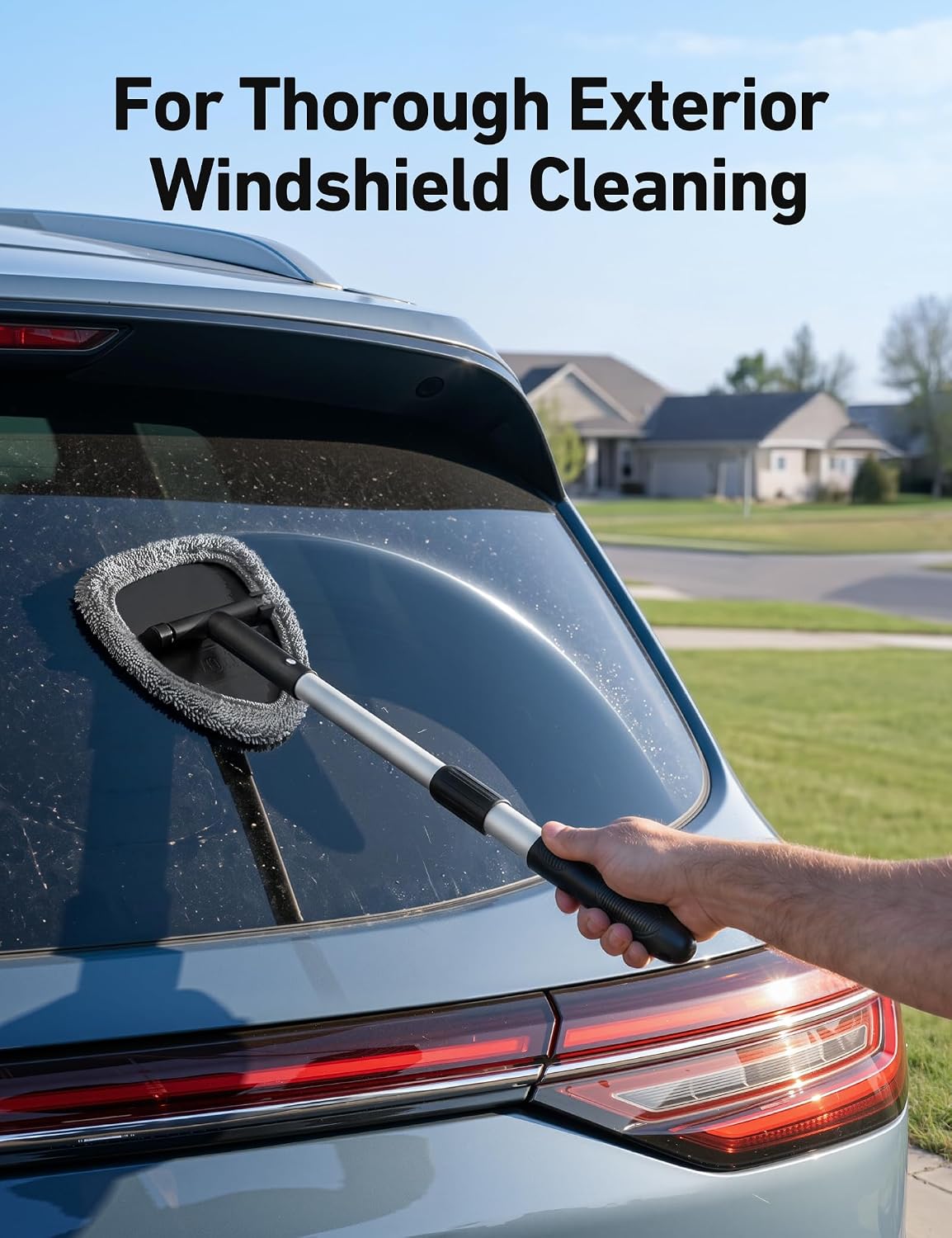 AstroAI 21" Extra-Long Windshield Cleaner Tool & Car Interior Detailing Kit