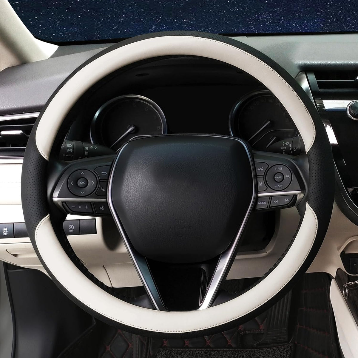 Steering Wheel Cover 14.5"-15", Non-Folding Packaging, Heavy-Duty
