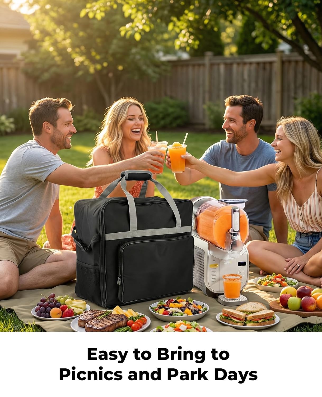 Carrying Bag for Ninja SLUSHi FS605 Max, Travel Tote Bag and Carry Case for Ninja Slushi Machine, for Storage, Road Travel, Picnics and Party