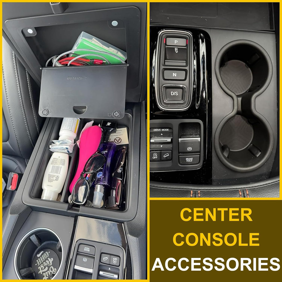 3Pcs Center Console Organizer for 2023-2026 Honda Pilot/Passport/Ridgeline
