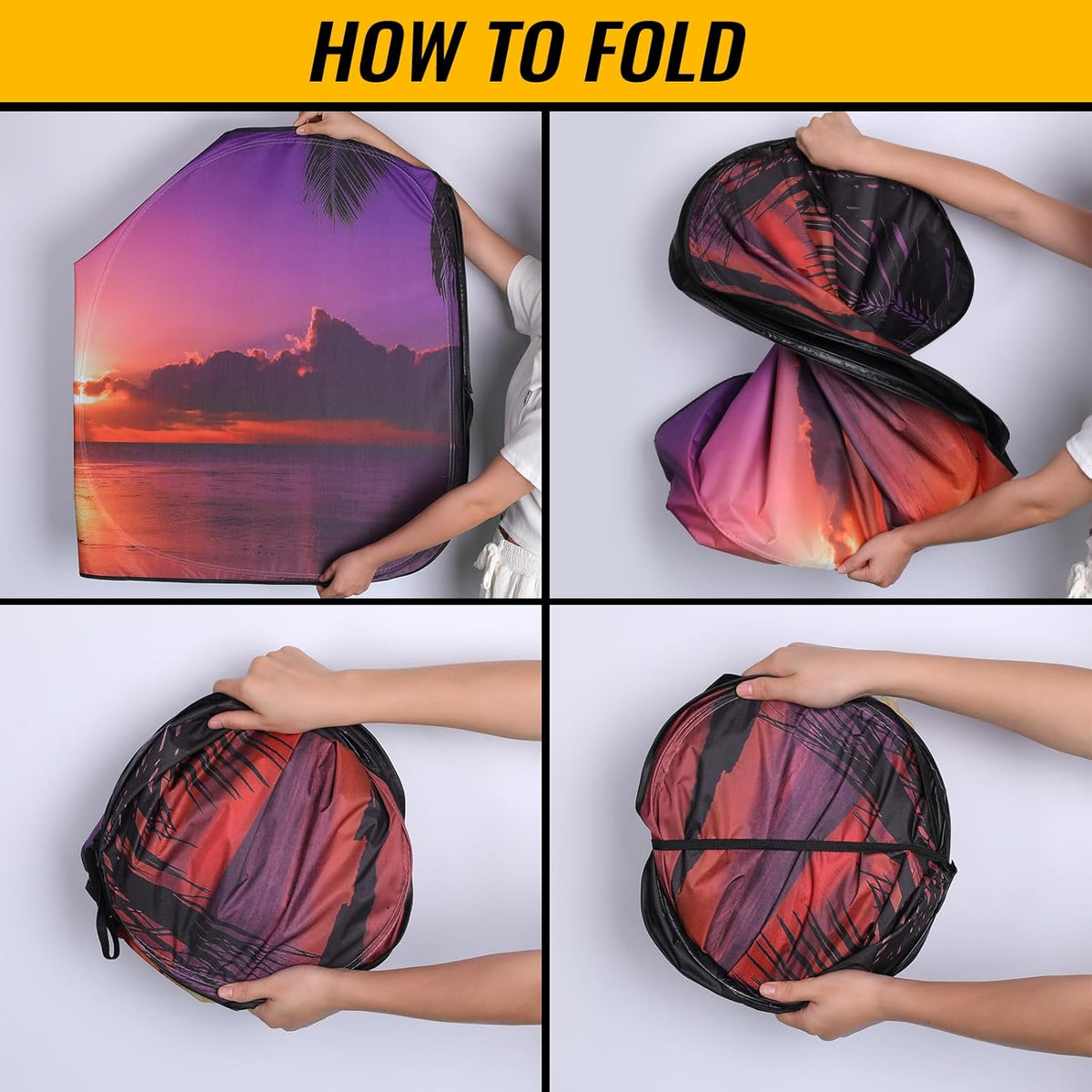Car Windshield Sun Shade, Foldable Reflective UV Front Sunshade
