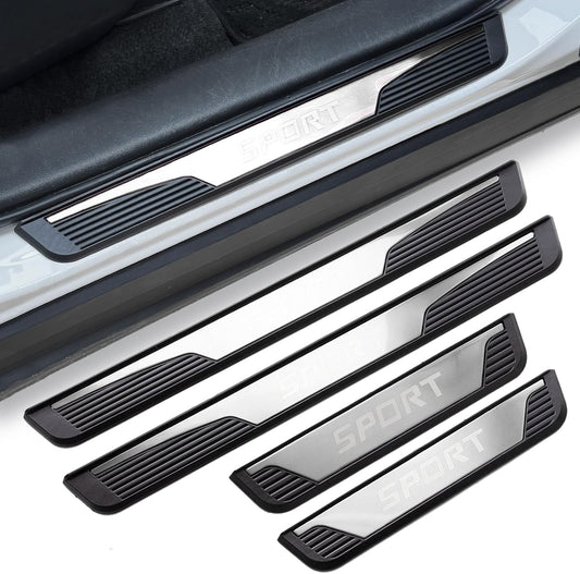 Stainless Steel Car Door Sill Protectors for Trim Sport