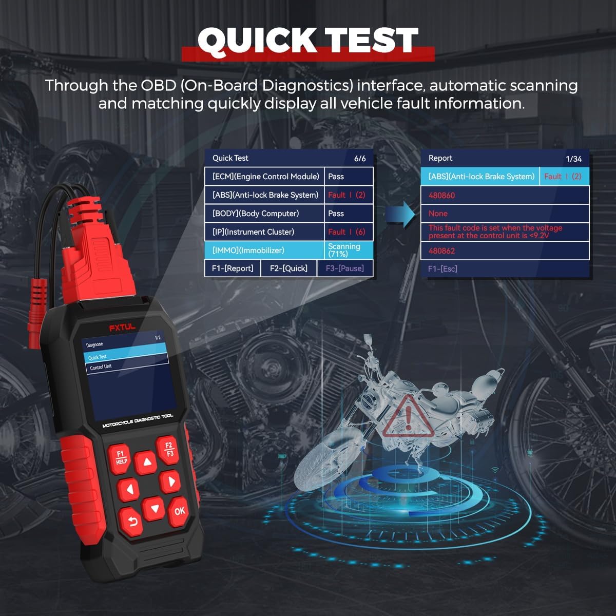 M4 for BMW Motorcycle Diagnostic Tool for BMW 10-Pin OBD2 Scanner