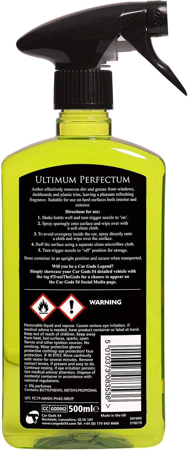 Car Gods Interior Detailer, Dashboard and Trim Cleaner, Apple Scented Fragrance, 17 Fl Oz