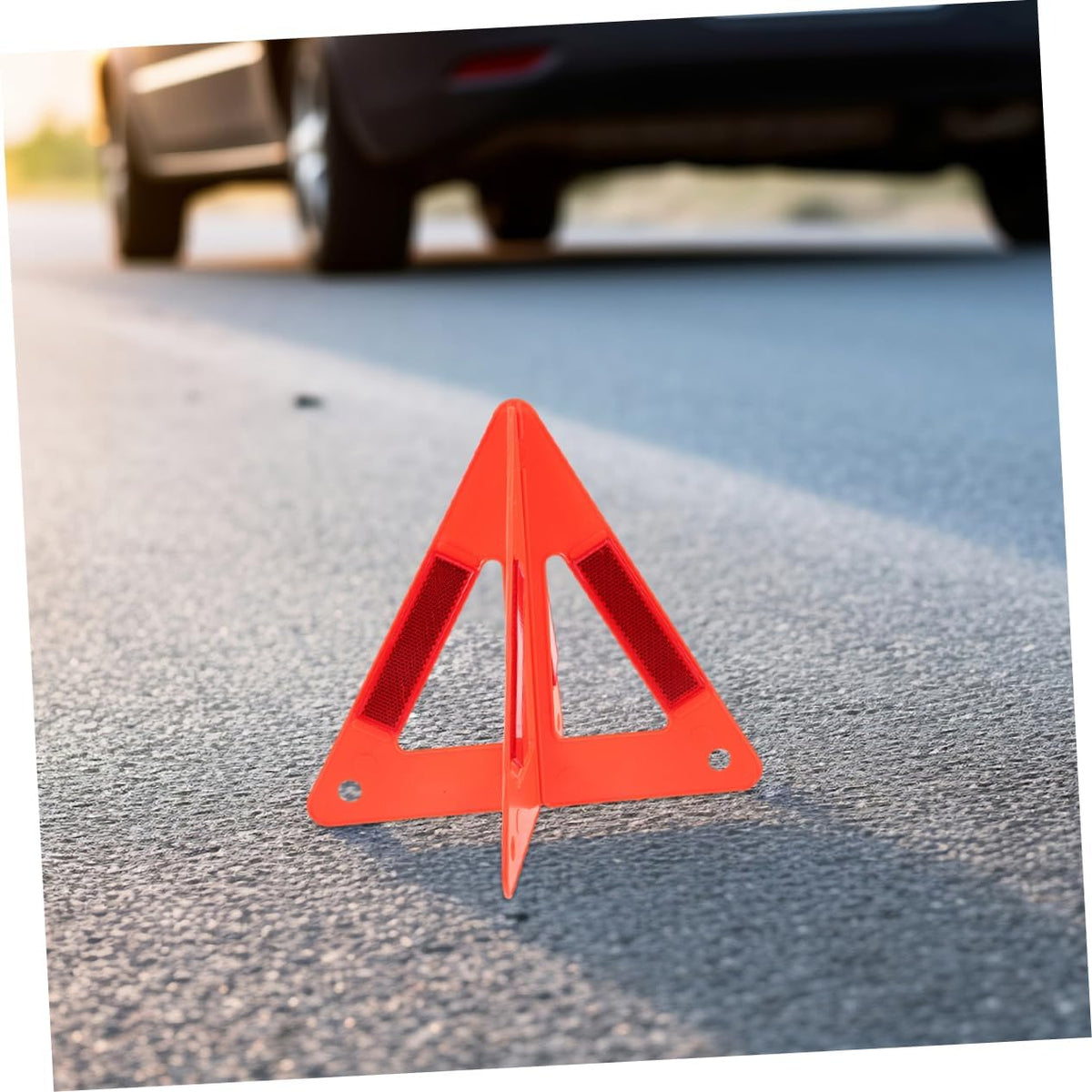 DECHOUS 5pcs Triangle Warning Signs for Vehicle Roadside Safety Alerts