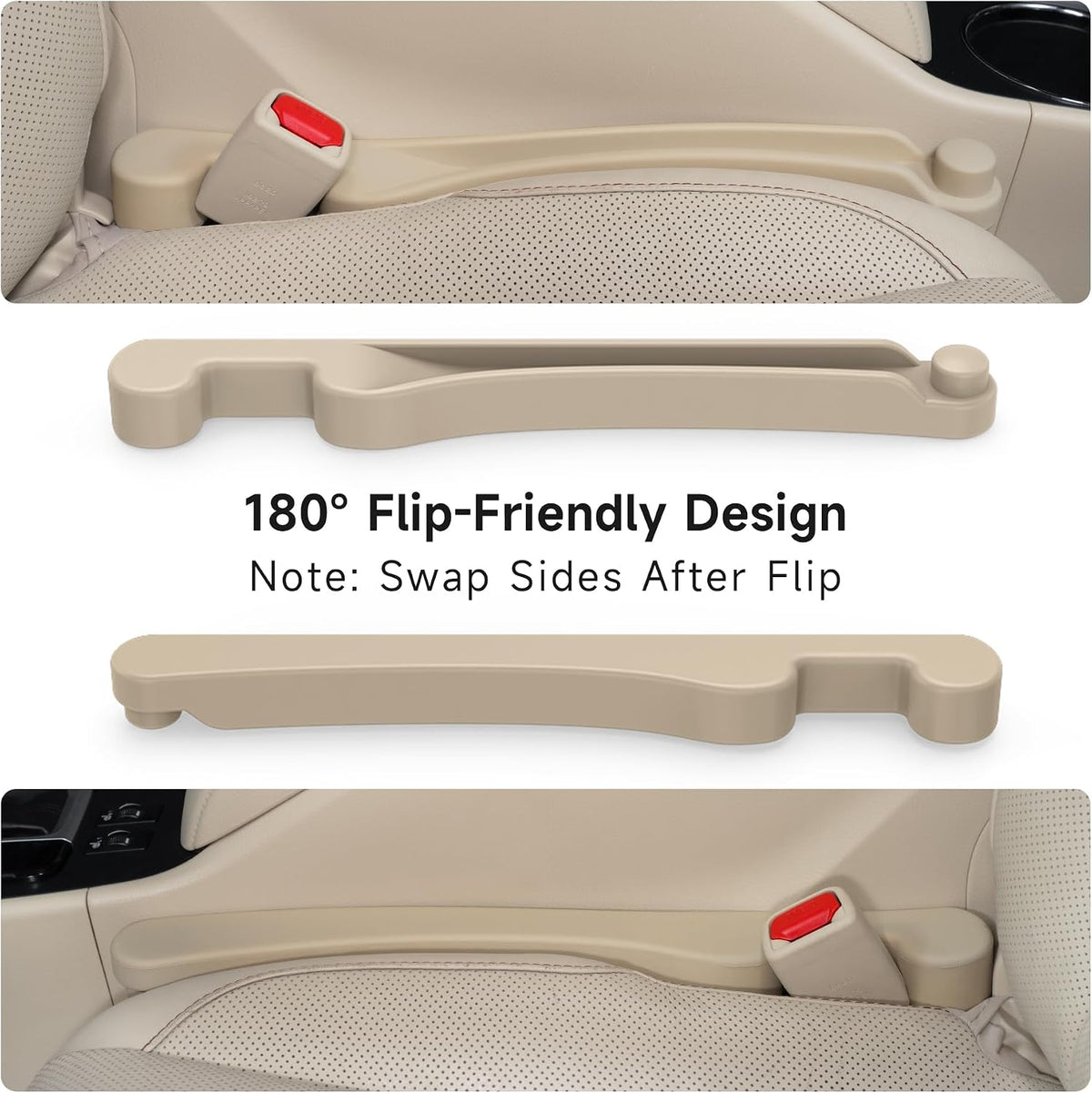 Givifive Car Seat Gap Filler Organizer 2Pack Soft Foam 3IN1 Multifunctional
