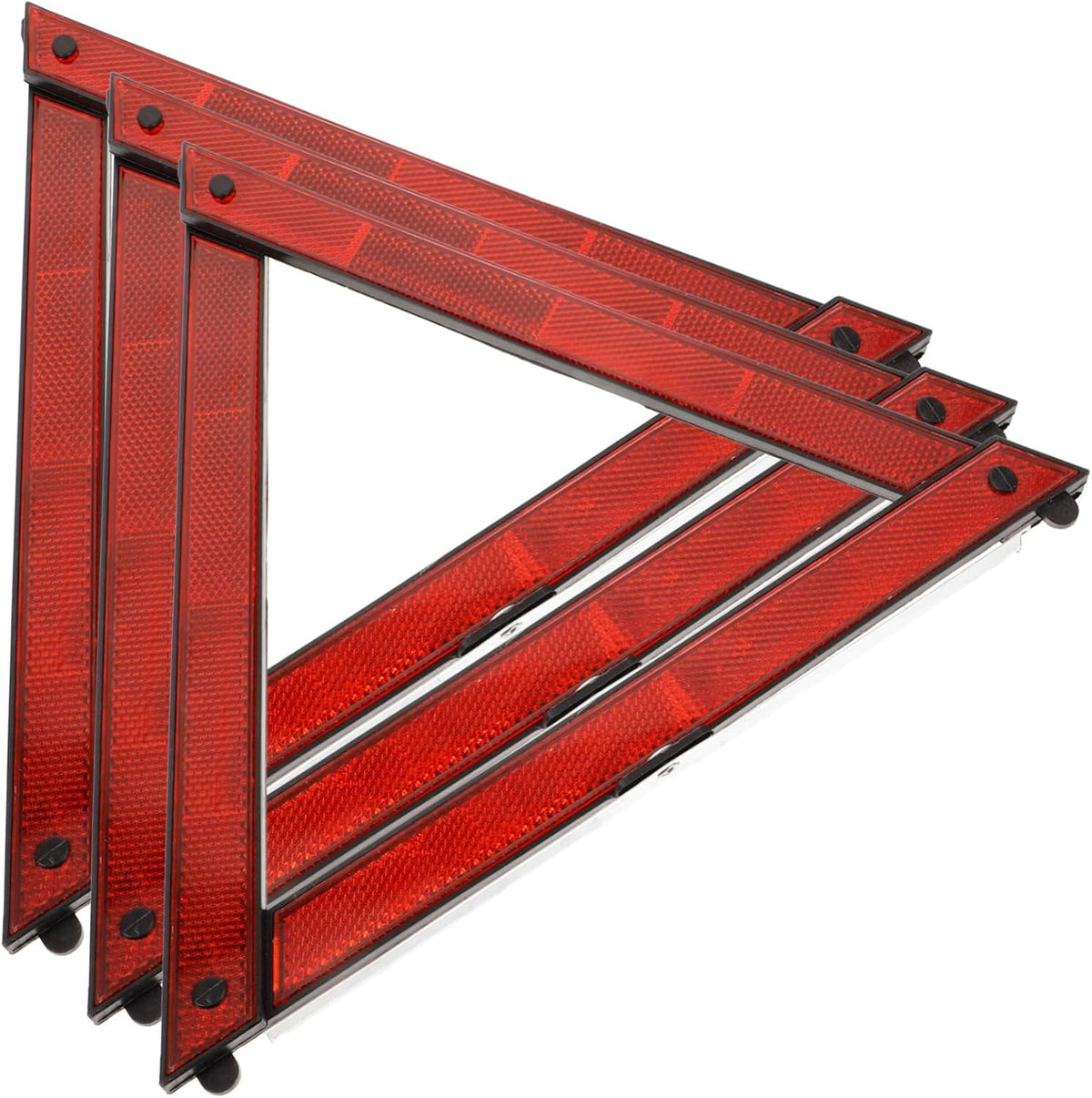 3pcs Safety Reflective Triangle Roadside Warning Signs for Emergencies