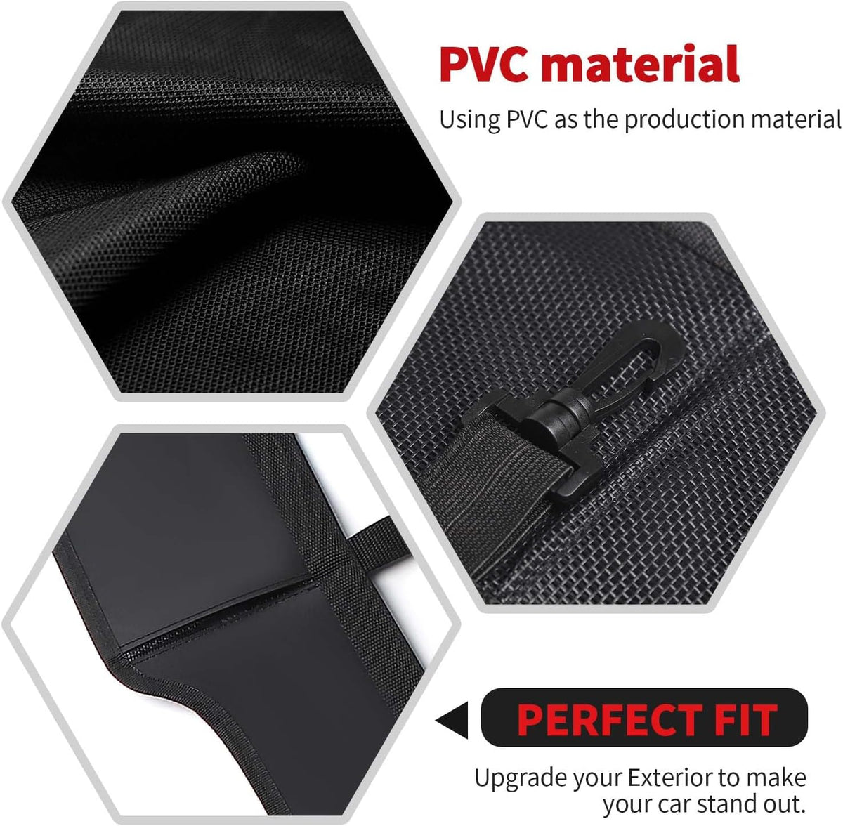RT-TCZ Car Rear Trunk Organizer Isolation Cargo Net, Mesh Dog Barrier Divider Net for Jeep Wrangler JKU & JLU 4 Door 2007-2023