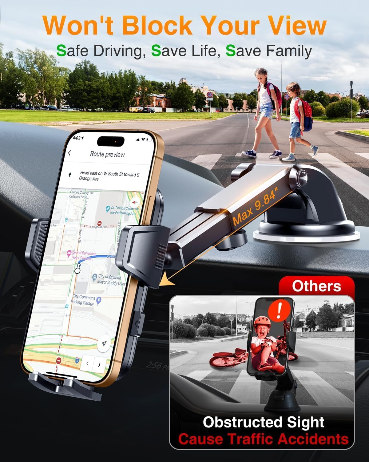 VANMASS 2026 Car Phone Holder【Military-Grade Strongest 90+LBS Suction】
