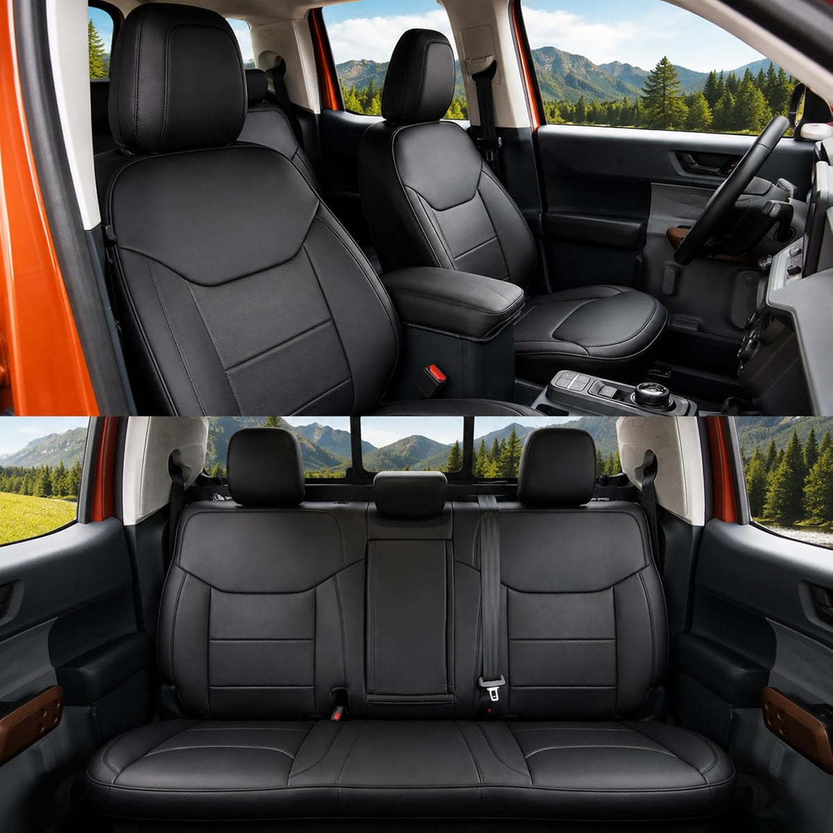 Mabett Seat Covers for 2022-2026 Maverick Accessories (Black)