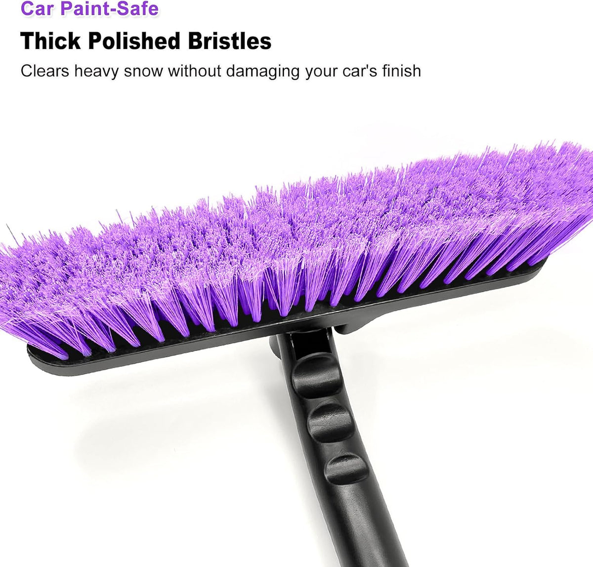 HEEYA Ice Scraper with 12.6 Inch Large Brush Head, Snow Brush for Car