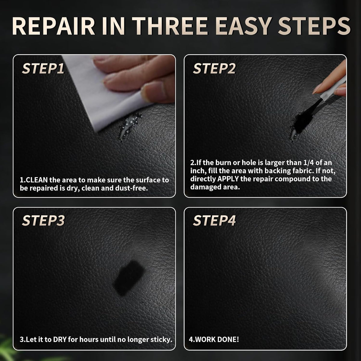 Advanced Leather Repair Gel, 2027 New Leather Repair Kit for Car Seat Vinyl Repair Kit, Professional Leather Repair Coloured Cream Gel, Multifunctional Couch and Jacket Repair Kit，Beige
