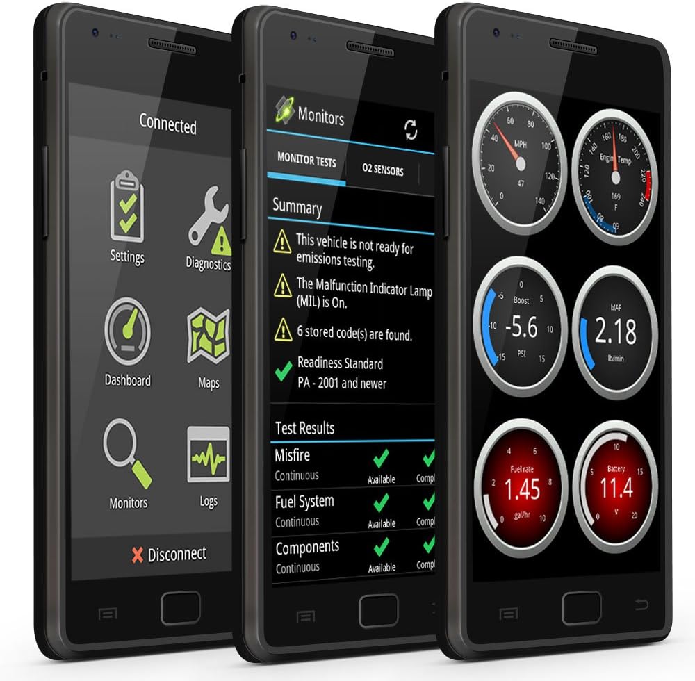 OBDLink LX Bluetooth 3.0 OBD2 Adapter for Motoscan, Torque, Hybrid Assistant (Android Only), OBD II Diagnostic Scanner