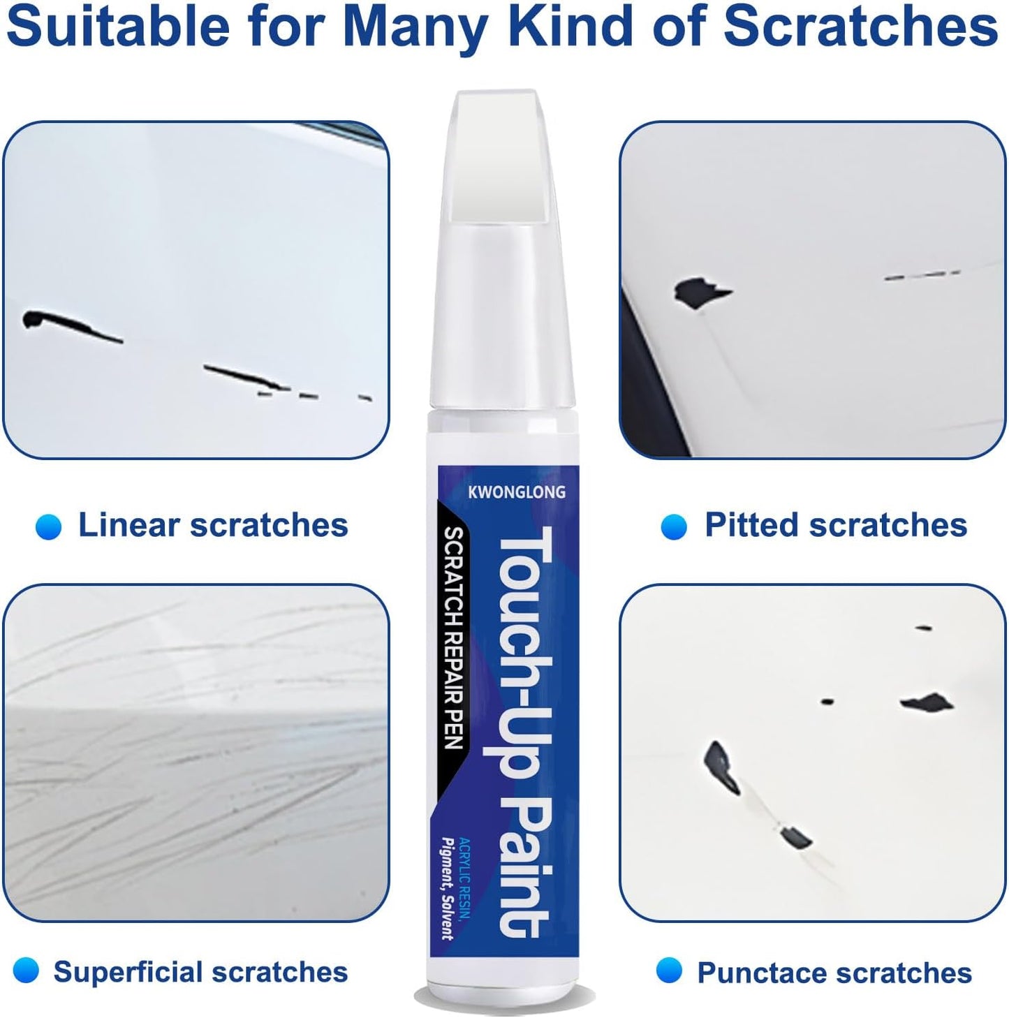 Black PX8 Touch Up Paint Compatible with RAM, 2-in-1 Car Paint Scratch Repair Pen, Quick & Easy Solution to Repair