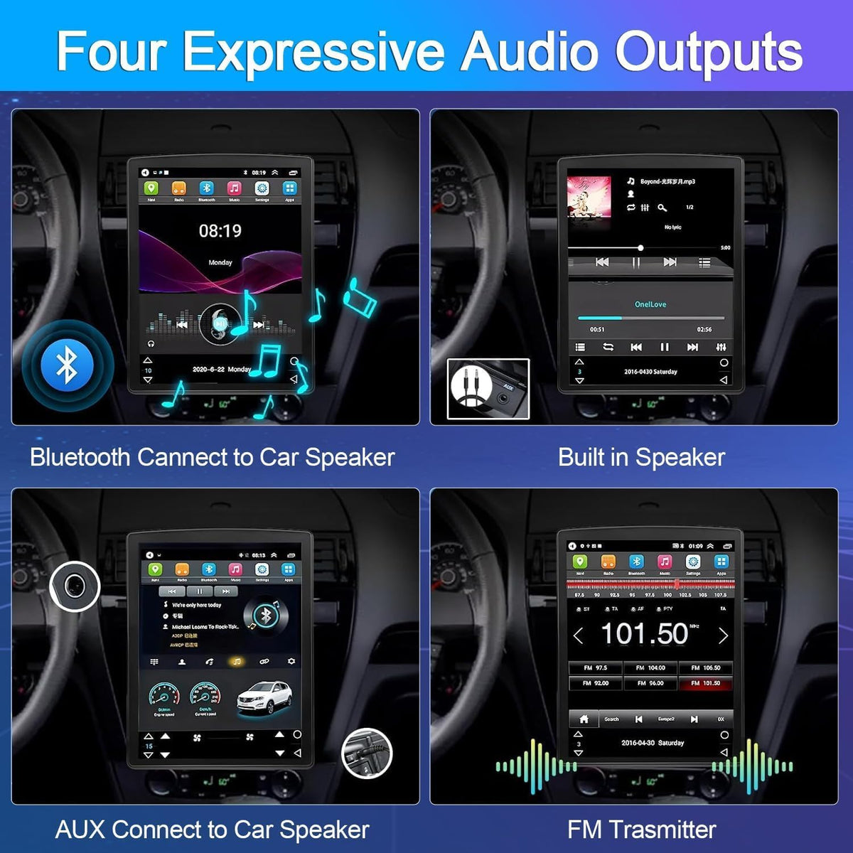 4+64GB Android 13 Car Stereo Radio Compatible for Dodge Durango 2014-2020, 9inch Touchscreen Car Radio with GPS Navigation,Bluetooth,WiFi/FM/RDS Radio,Backup Camera Mic