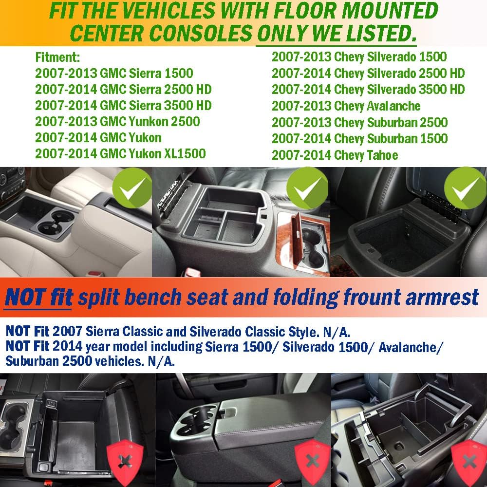 Center Console Tray 2007-14 Sierra/Silverado/Yukon/Suburban/Tahoe/Avalanche