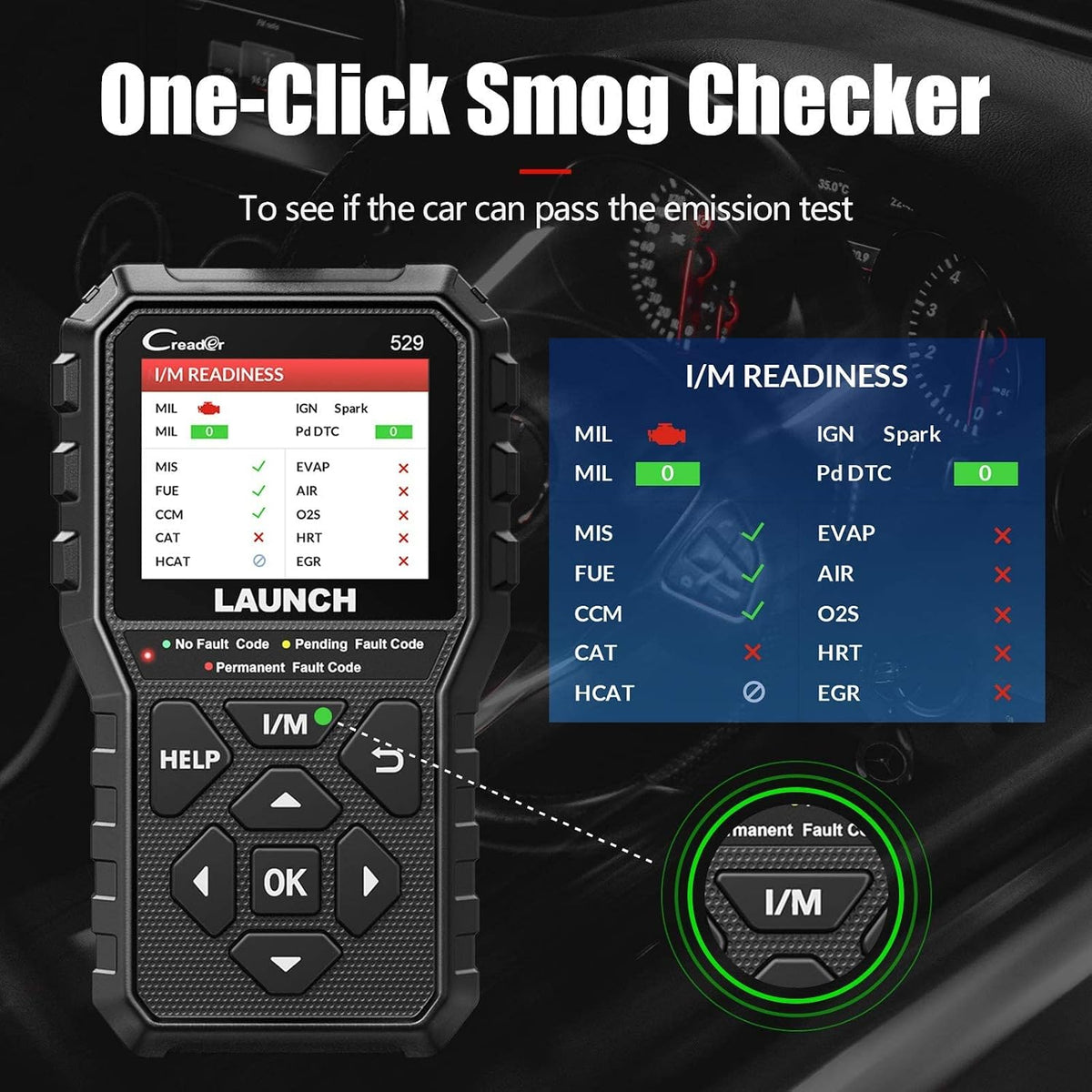 Launch CR529 Full OBD2 Function Professional Mechanic OBDII Diagnostic Tool