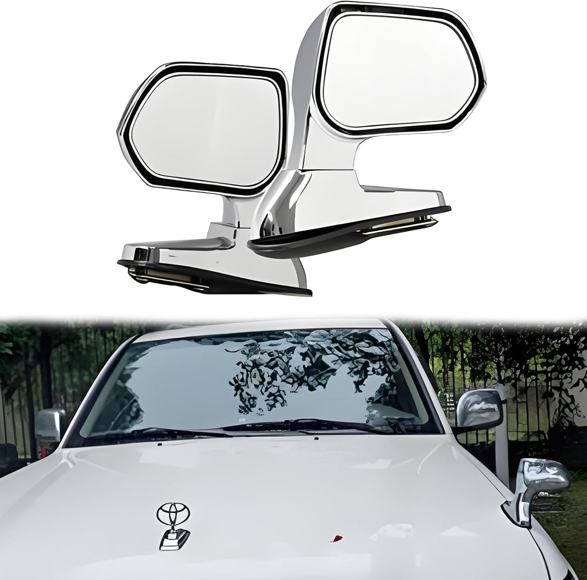 Blind Spot Mirrors 2 Pack, Adjustable Wide Angle, Black.