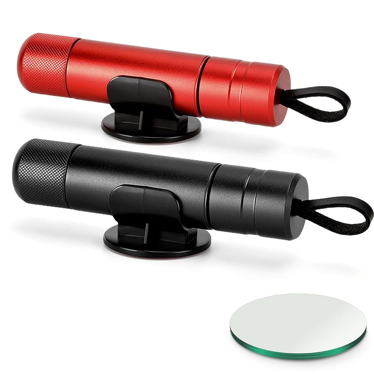Breeker Brand Glass Breaker - Car Window Breaker Under Water (Black+Red)