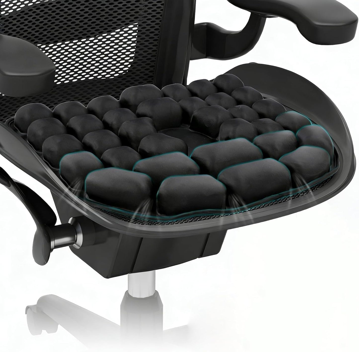 3D Air Inflatable Travel Seat Cushion for Pressure Relief Support | Comfort Cushion for Long Sitting,Car,Airplane Travel,Office Chairs & Home Living,Designed for Tailbone & Hemorrhoid Comfort