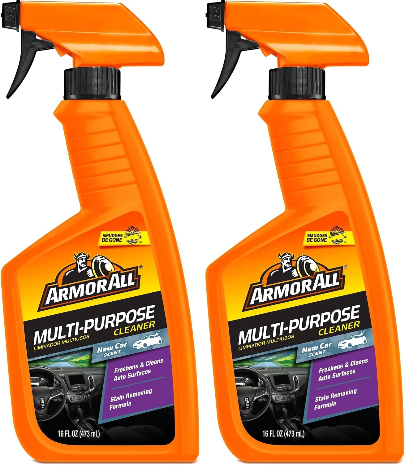 Armor All Multi Purpose Cleaner, Car Cleaner Spray for All Auto Surfaces, 16 Fl Oz (Pack of 2)