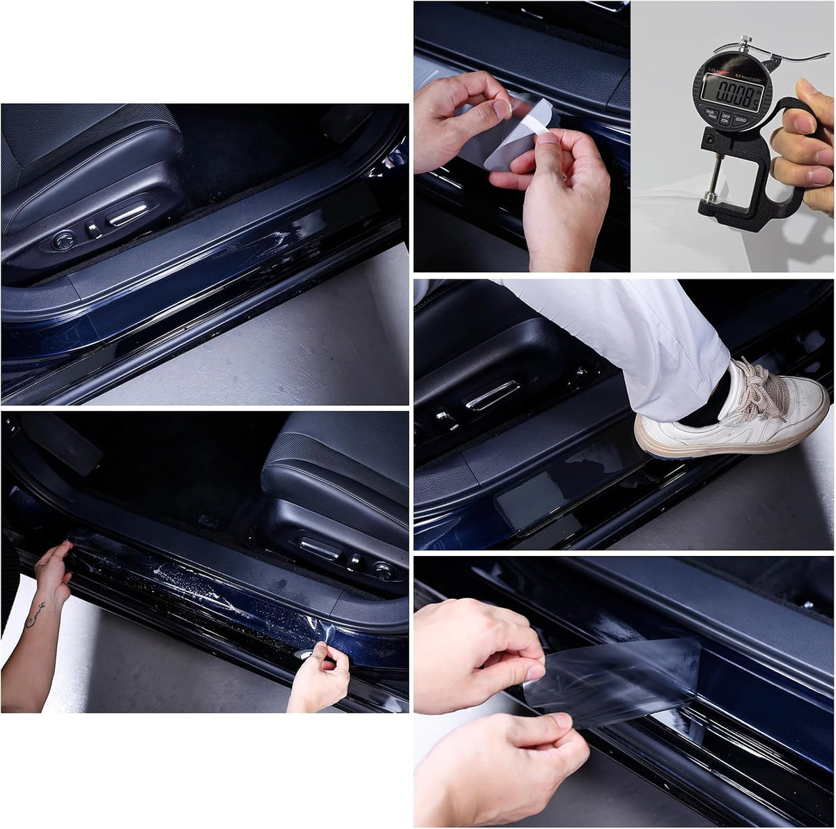 Car Door Sill Protector for Toyota Highlander 2020-2026, 8.5 Mil Clear TPU PPF Paint Protection Film, Anti-Scratch Invisible Guard for Hybrid LE XLE XSE Limited Accessories (4 PCS)