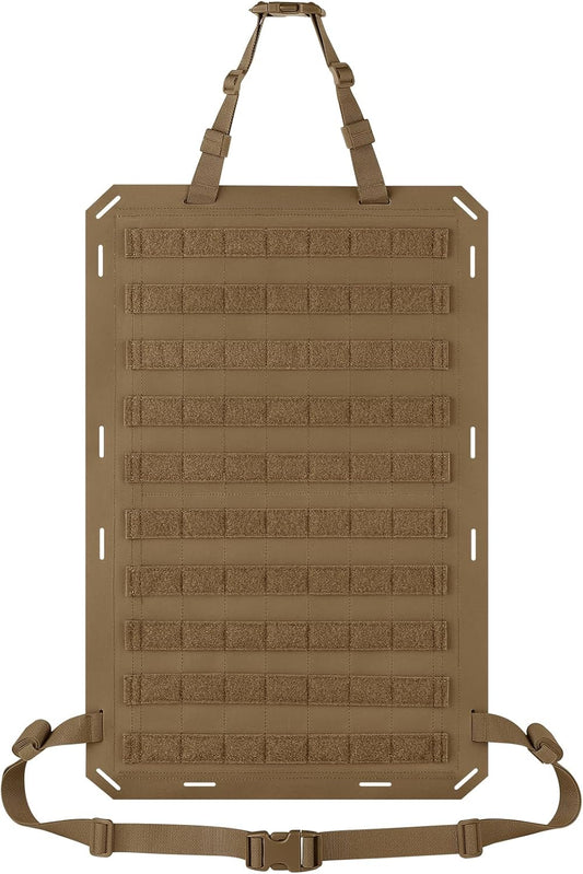 Molle Panels for Car Back Seat, Tactical Seat Back Organizer Covers for Vehicles Truck, Tactical Car Accessories Foldable for Universal Automotive(CB-Foldable)