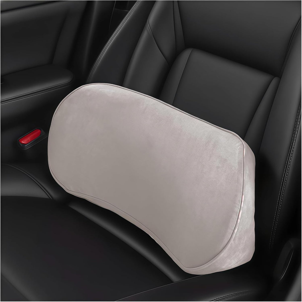 Zpana Car Lumbar Support Pillow, Memory Foam Back Cushion, Black