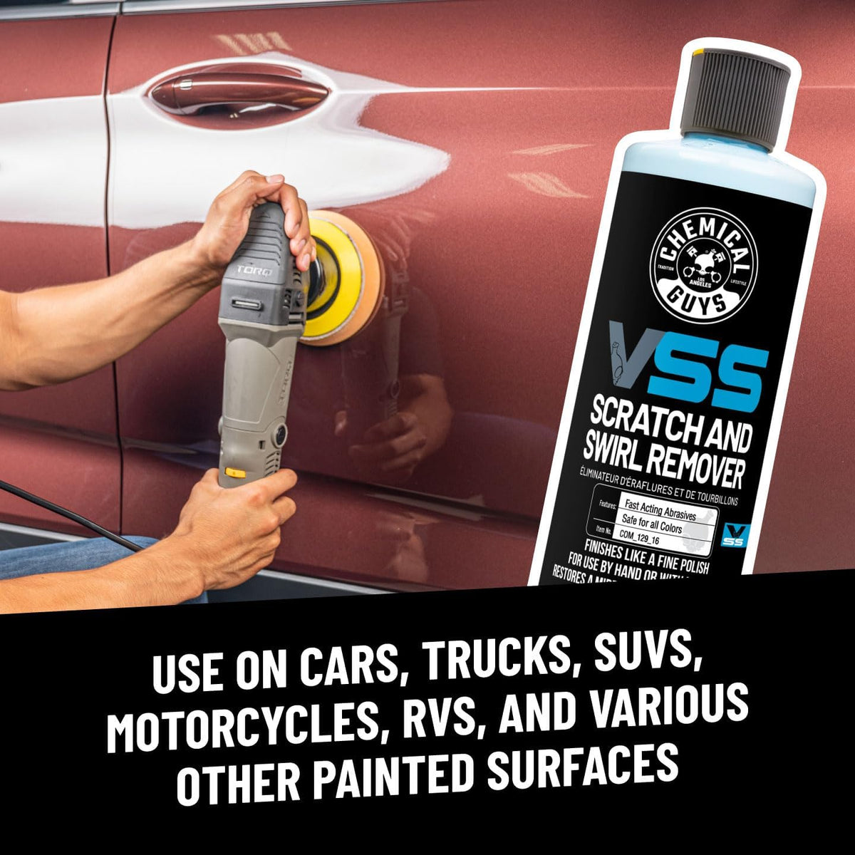 Chemical Guys, VSS One-Step Scratch & Swirl Remover, Cut & Polish, 16 oz