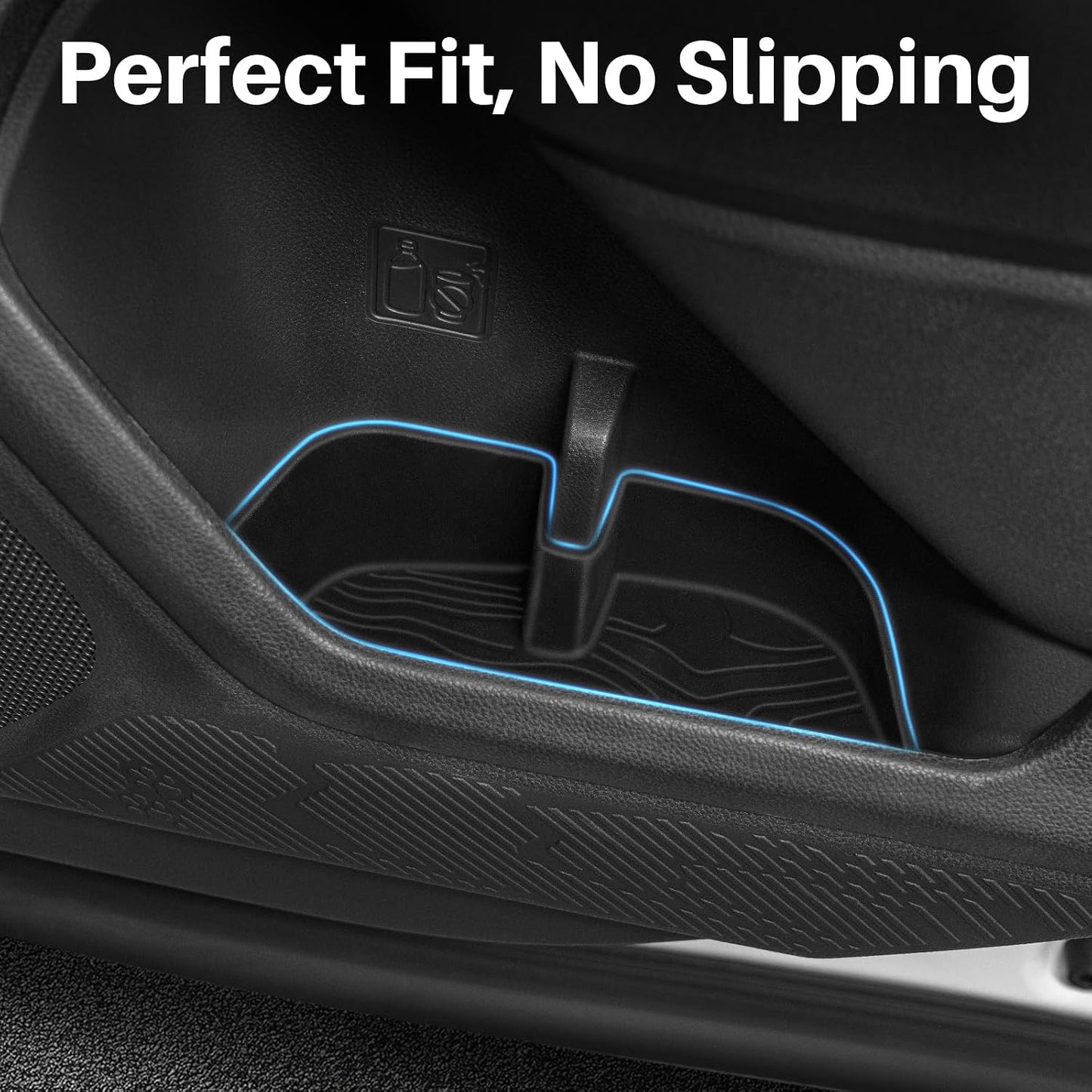 Car Door Side Storage Tray – Front Rear Door Side Storage Box for Subaru Forester 2025-2026, 4-Piece
