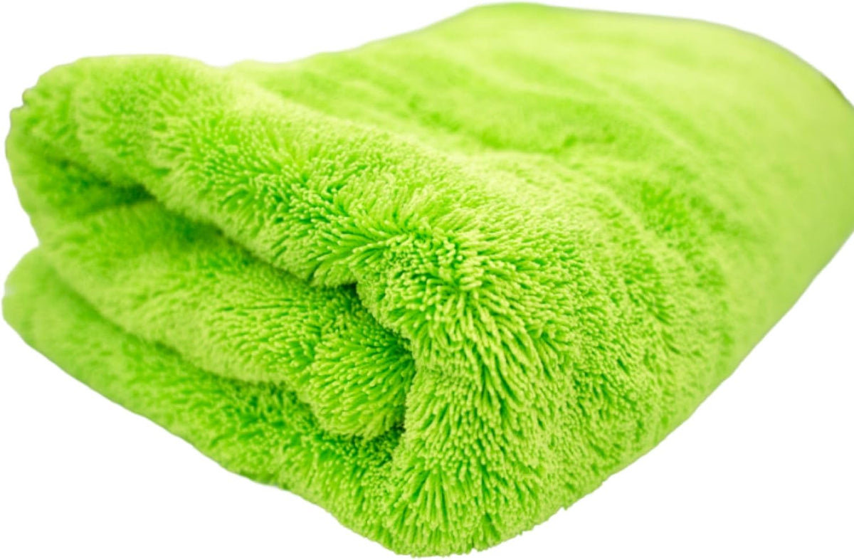 THOR GOAT 1800 Drying Towel (Orange) – Premium Korean Microfiber Car Drying Towel – Ultra Plush Twist Loop Design – Super Absorbent, Lint-Free, 28x28, 1800 GSM – Professional Auto Detailing Towel