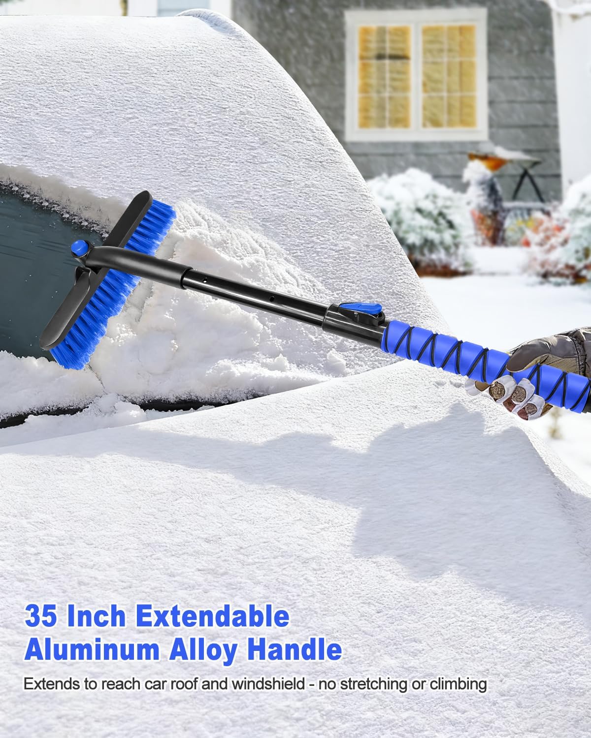 35'' Snow Brush and Ice Scraper for Car Windshield