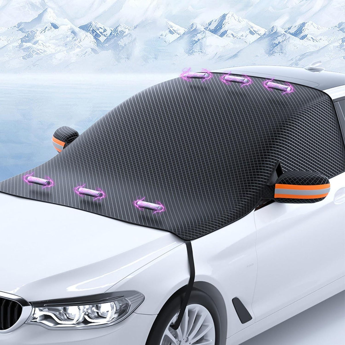 Snow Windshield Car Cover for Toyota Venza (2008 2009 2010 2011 2012 2013 2014 2015 2016 2017 2018 2019 2020 2021 2022 2023 2024), Windshield Front Window Cover Frost Ice Snow Car Accessories