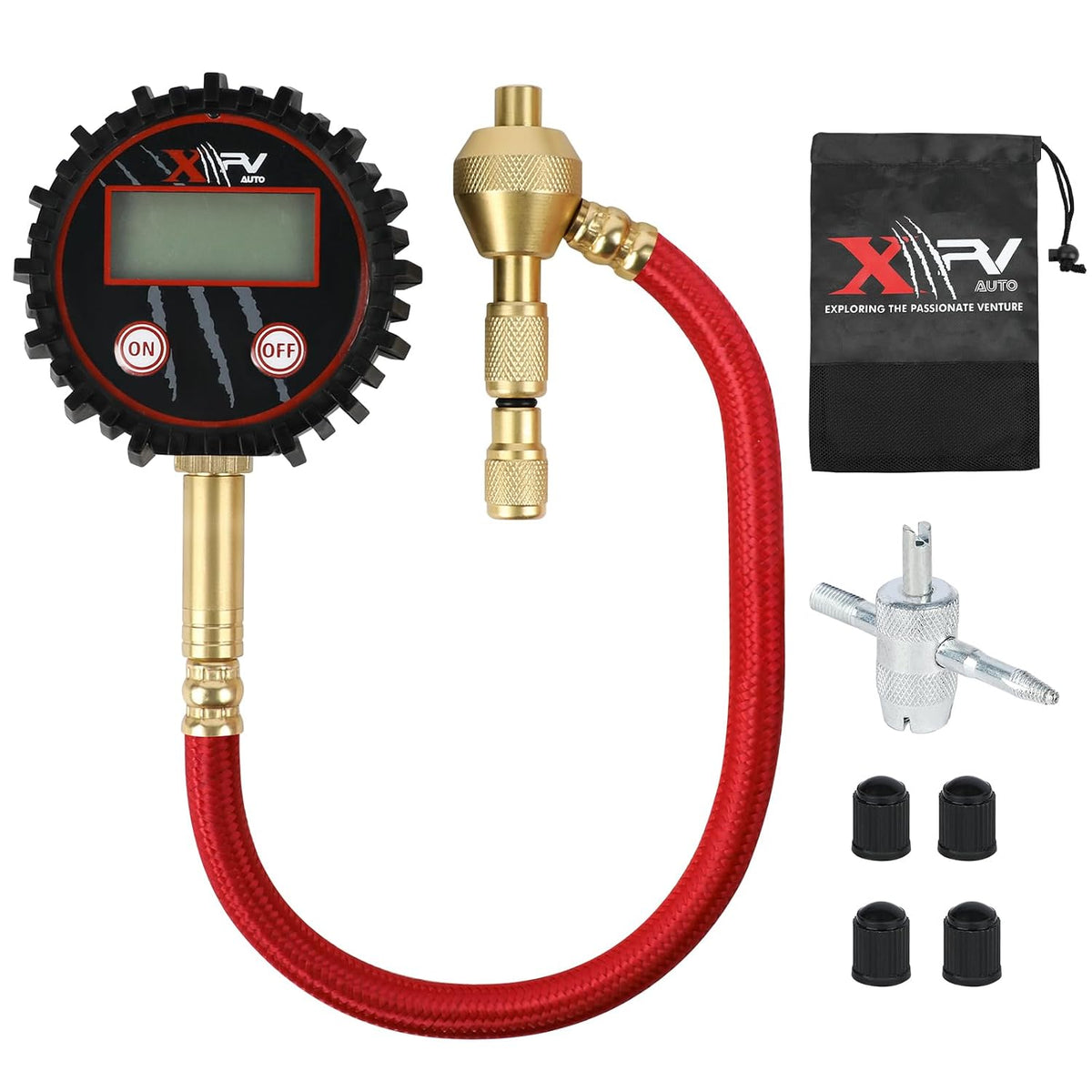XPV AUTO Digital Tire Pressure Gauges 250 PSI - Professional