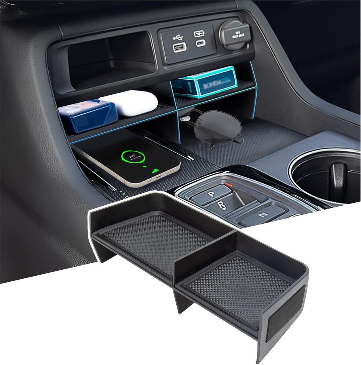 Center Console Organizer for 2023-2026 Honda Pilot/2026 Passport