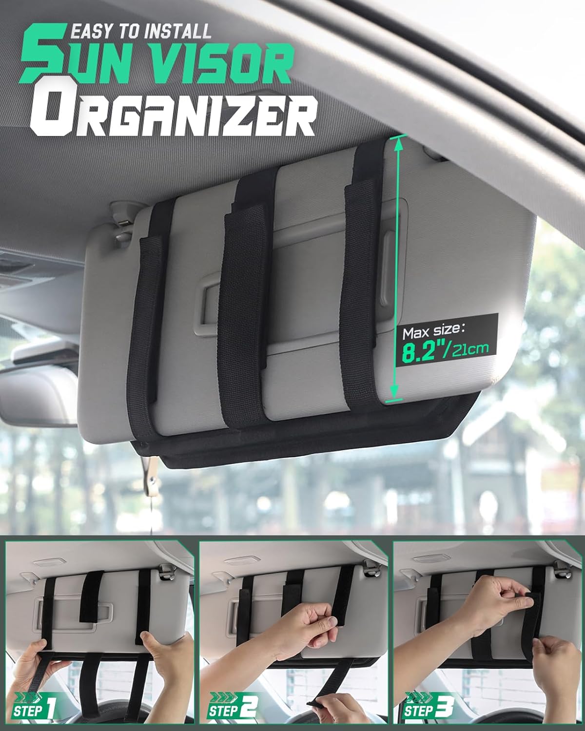 LIVANS Tactical Car Sun Visor Organizer, Fit Cars Trucks SUV Jeeps Patrols | Livans Tactical Car Sun Visor Organizer, Fit Cars Trucks Suv Jeeps Patrols