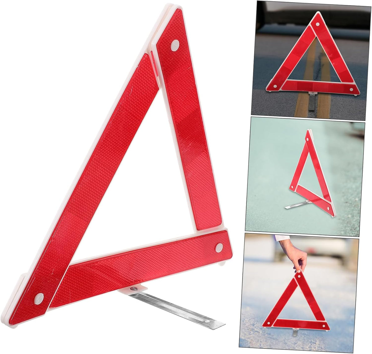 Folding Vehicle Warning Triangle for Driver Emergency Road Safety
