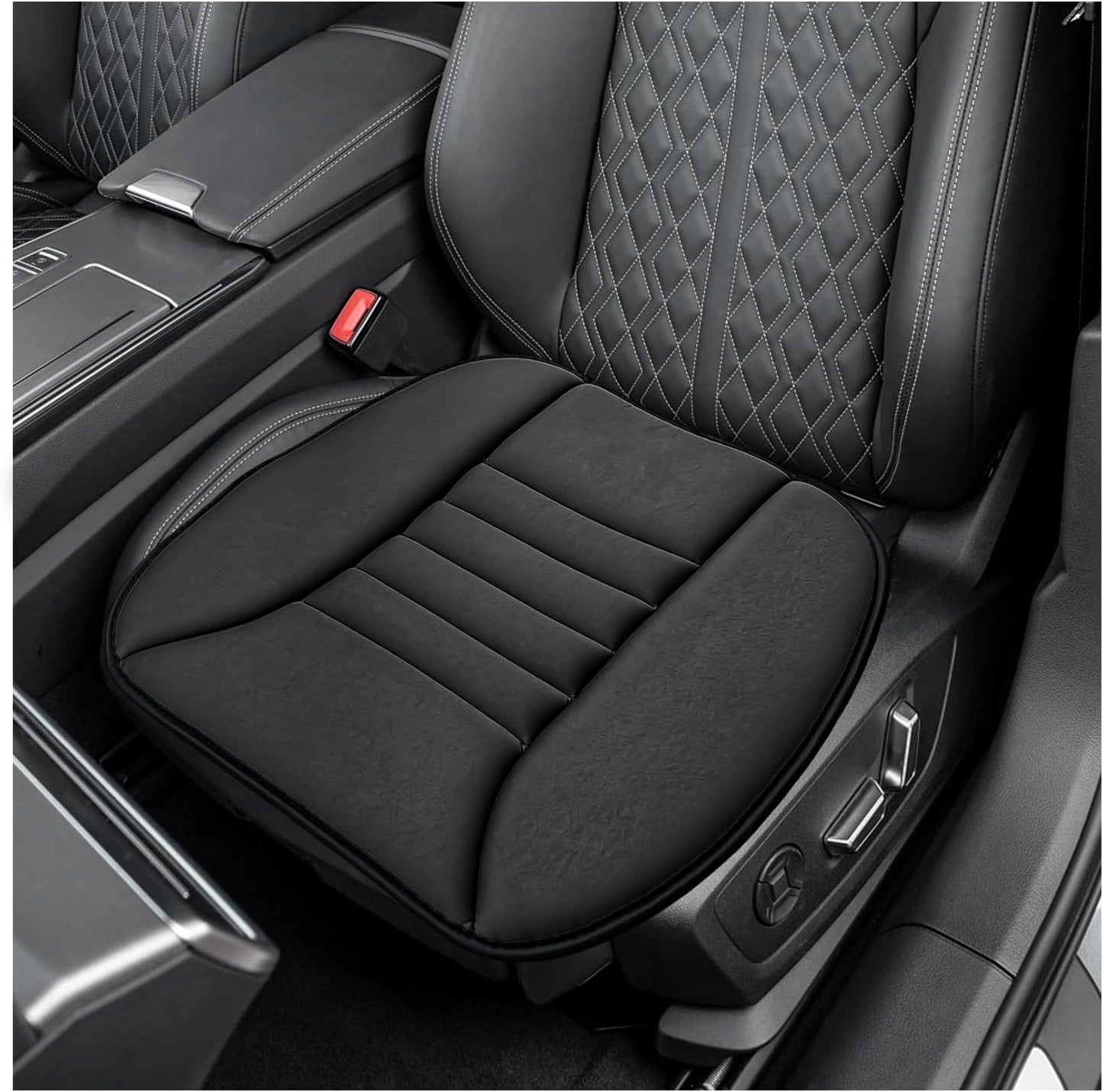 Car Seat Cushion Chair Cushions, Breathable Driver Seat Protector with 1.2" Thick Comfort Memory Foam, Non-Slip Pressure Relief Driver Seats Pillow for Vehicle Office Home (Gray)