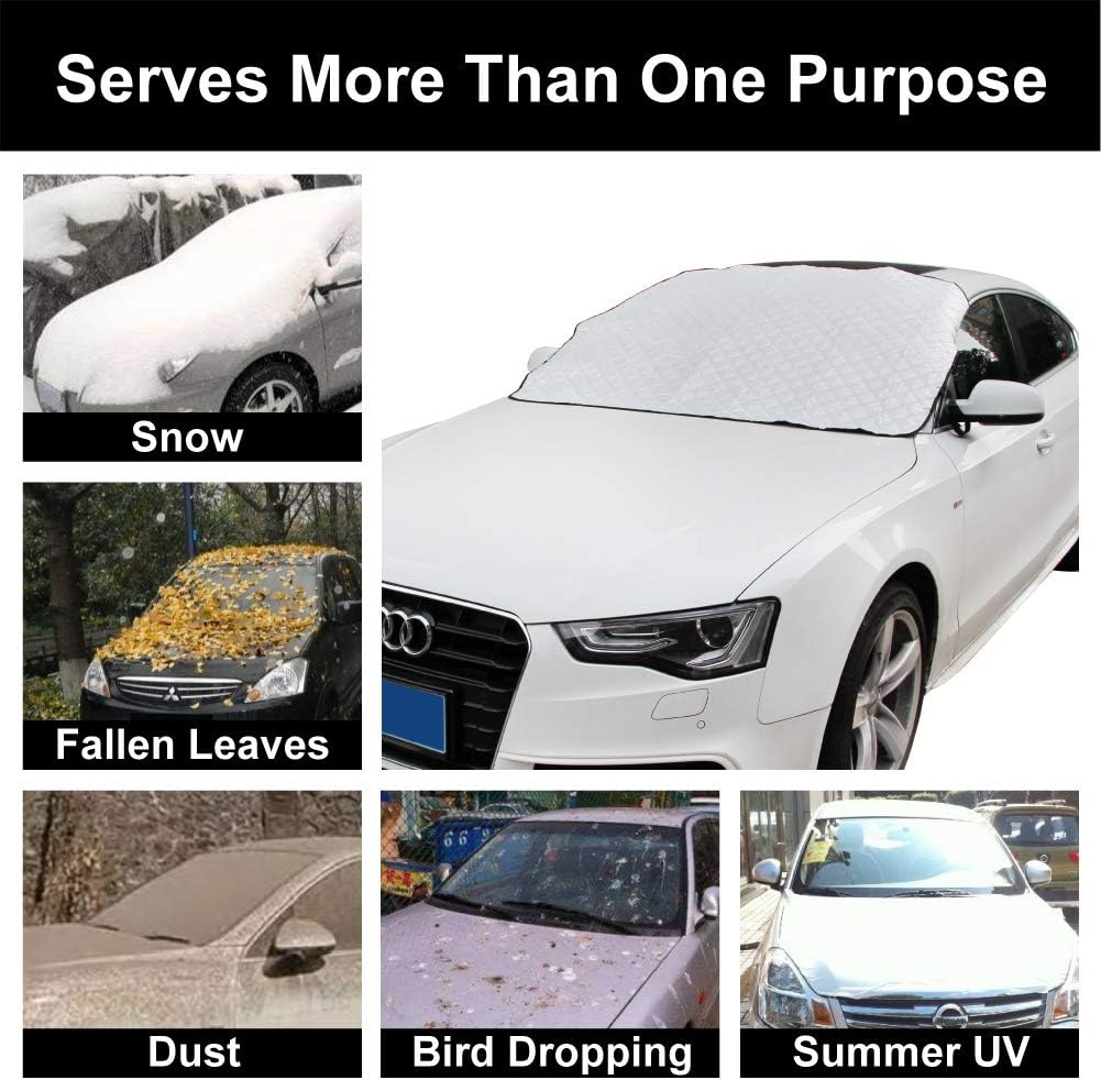 Car Windshield Cover Sun Shade,All Weather Windshield Sunshade Cover Fits Most Cars SUV