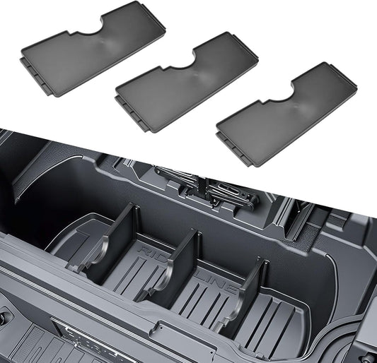 HGWEI Trunk In-Bed Dividers Compatible with 2017-2026 Honda Ridgeline Accessories Trunk Cargo Organizer Tailgate Rear Insert Compartment Tray (3Pcs)