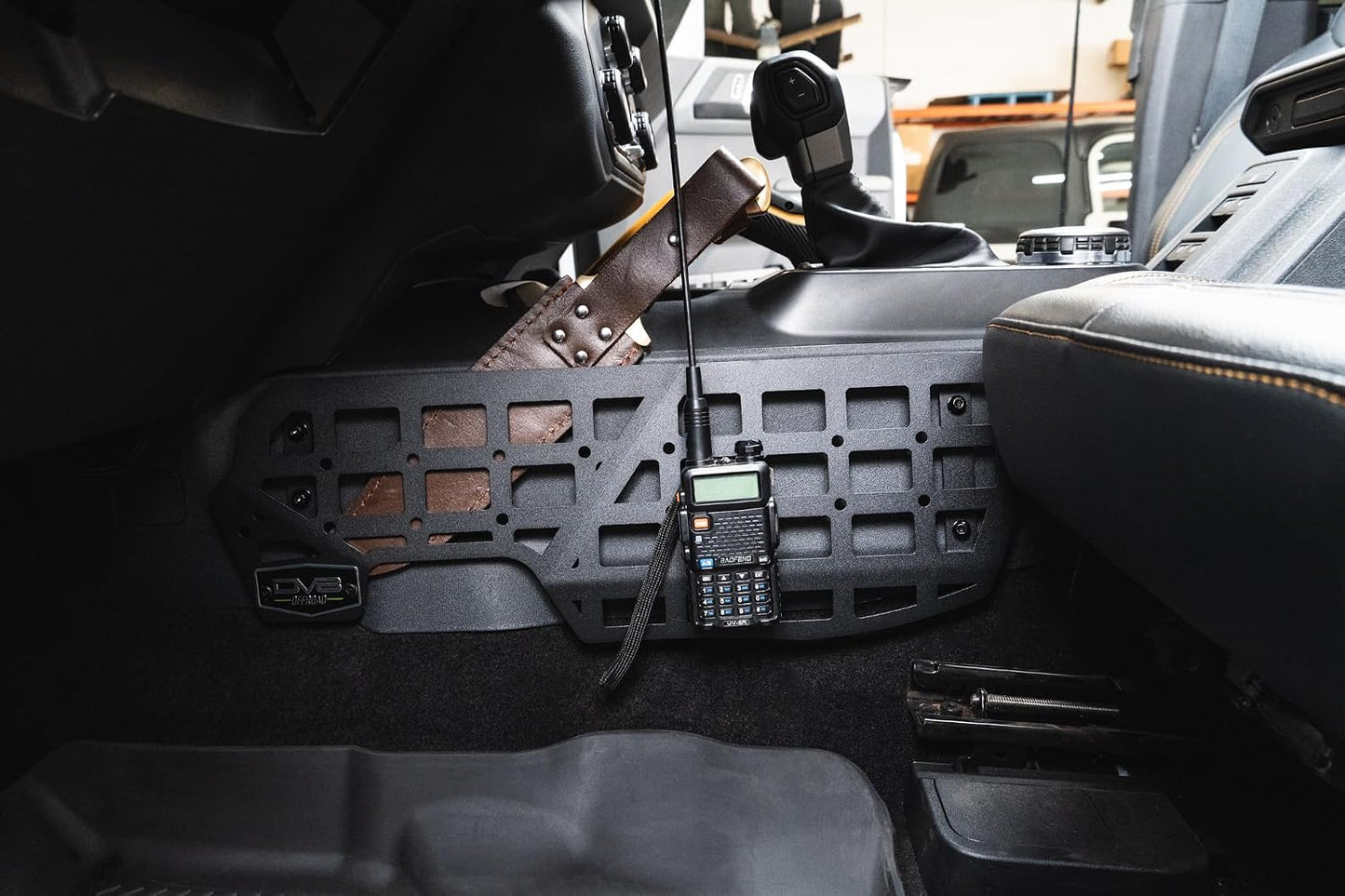 DV8 Center Console Molle Panels for 2021-2026 Ford Bronco Quick Gear Mount | Access & Accessories, Durable Steel Construction, Black Powder Coat Finish, Driver & Passenger Side Panels Included