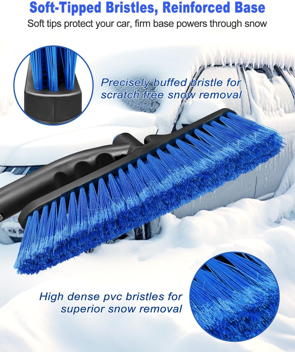 35'' Snow Brush and Ice Scraper for Car Windshield