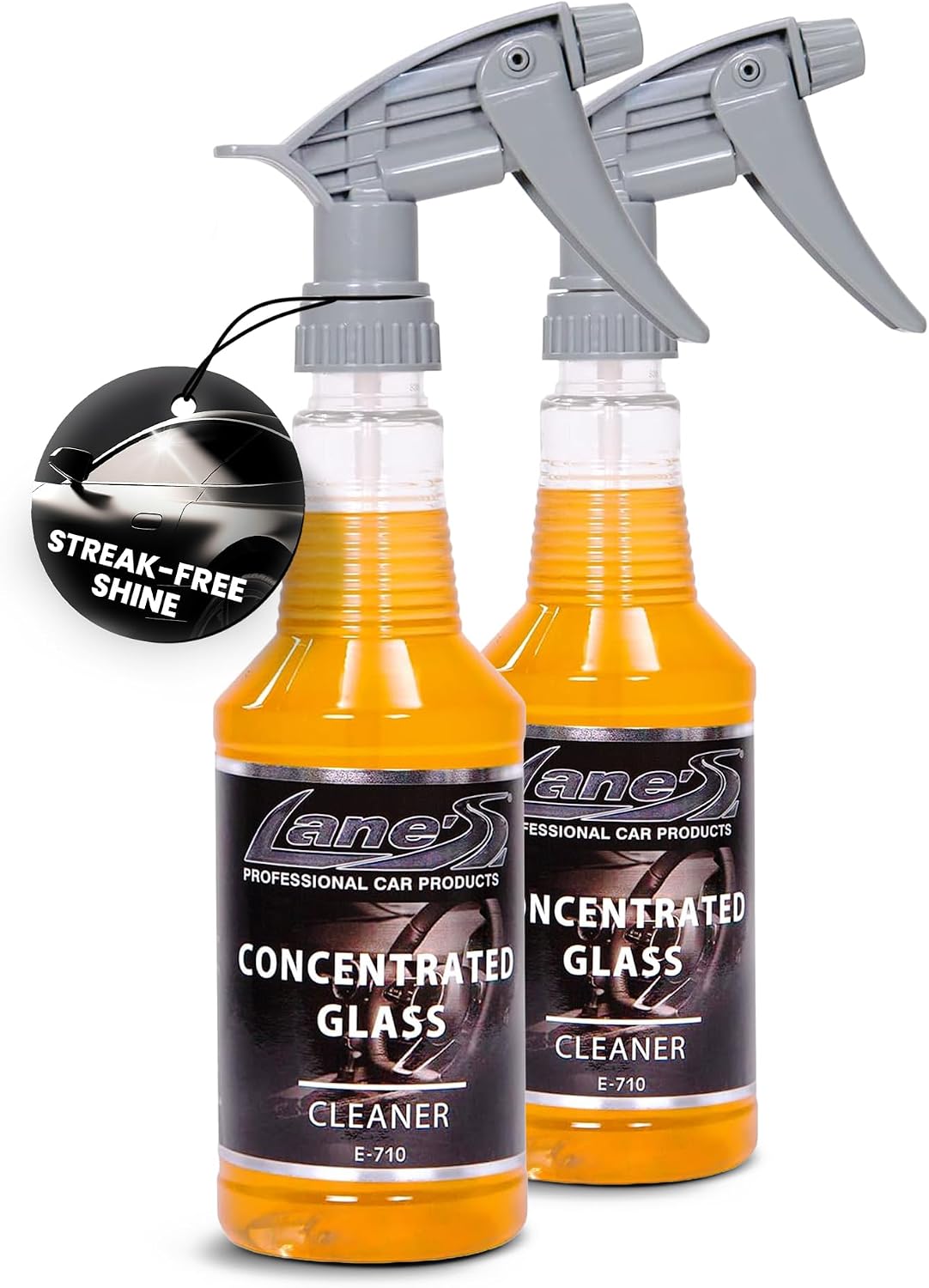 LANE'S Concentrated Auto Glass Cleaner for Cars | 32oz (Pack of 1) | Tint-Safe Windshield, Window Cleaner | Removes Automotive Smoke Film, Fingerprint & Smudges | No Streak, Safe for All Glasses