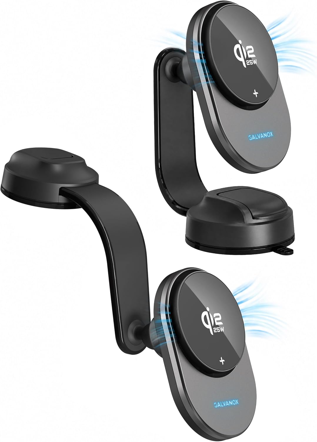 Qi2.2 Certified Wireless Car Mount Charger, 25W Magnetic Fast Charging