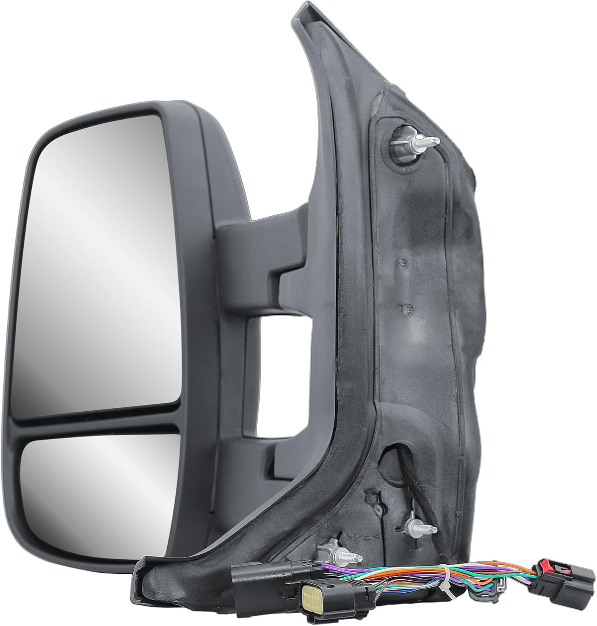 Driver Left Side Mirror Long Arm Power Mirror and Heated With BLIS (Blind Spot Sensor) and Indicator Fit Ford Transit 150 250 350 from 2015-Onward