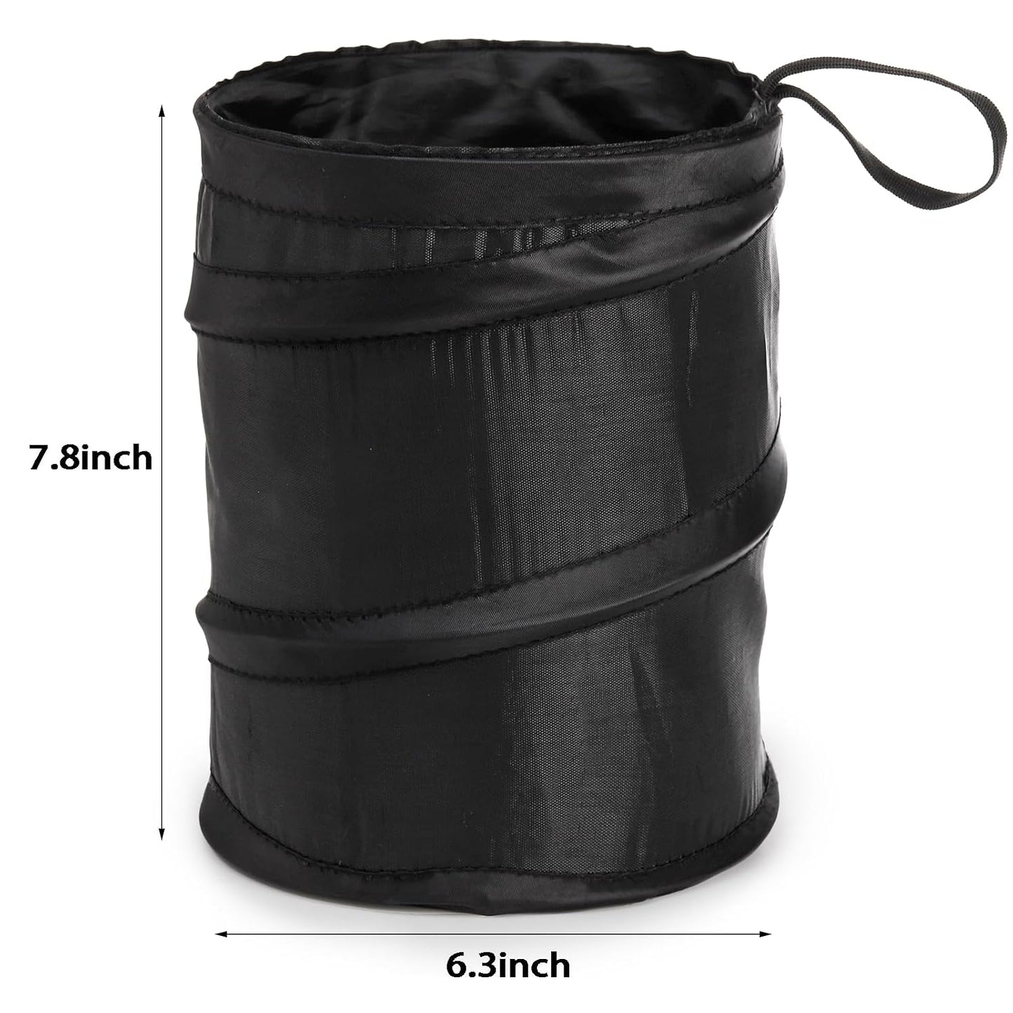 yarlung 6 Pack Car Trash Can, Collapsible Pop-up Car Garbage Can, Waterproof Small Trash Bag Portable Rubbish Bin for Automotive