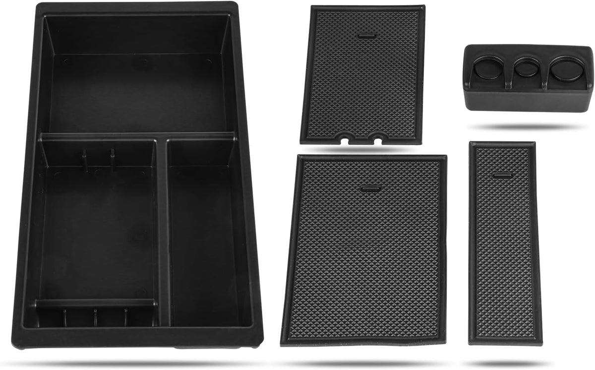 SCITOO Center Console Organizer Tray Interior Accessories Tray Compatible with 2017 for Chevrolet for Corvette Armrest Storage Tray