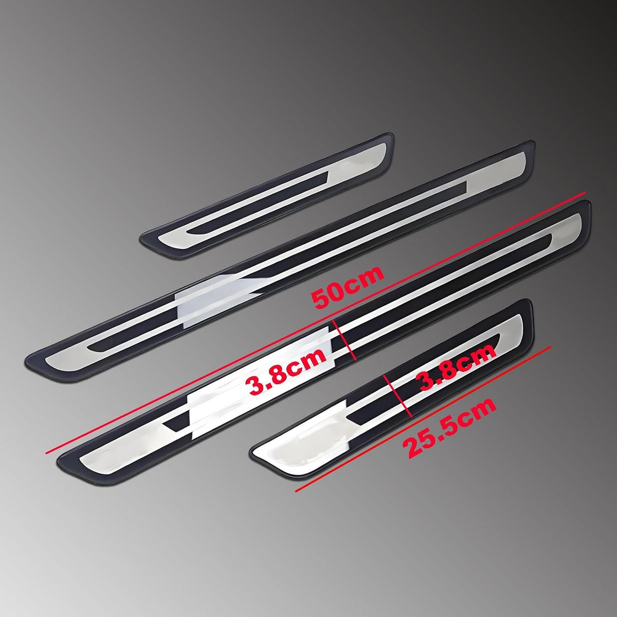 4PCS Door Sill Protector for 2016-2024 2025 Cadillac XT5, Stainless Steel Front and Rear Door Car PedalKick Protection Car Door Sill Scuff Plate Guard Sills,Black